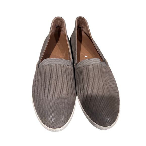 Frye Melanie Slip On Shoes Women’s Size 9 Gray Leather Casual Flats Comfort - Picture 2 of 8